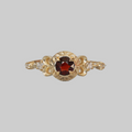 Garnet Sweetheart Ring