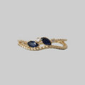 Midnight Sapphire Twist Ring