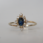 Moonlit Serenade Sapphire Ring