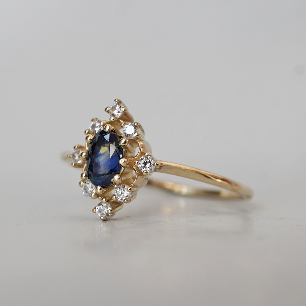 Moonlit Serenade Sapphire Ring
