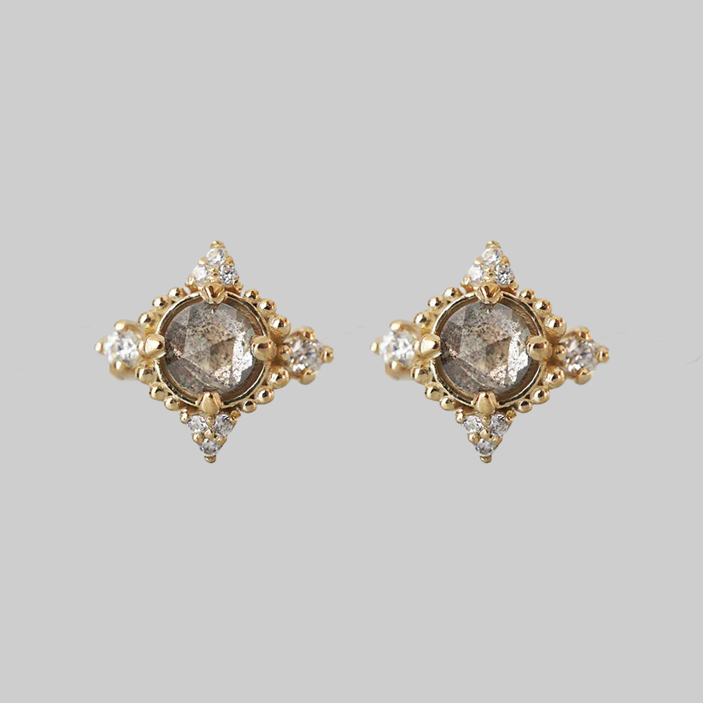 Shadowlight Salt & Pepper Diamond Studs