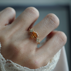 Oval Citrine Solaris Ring