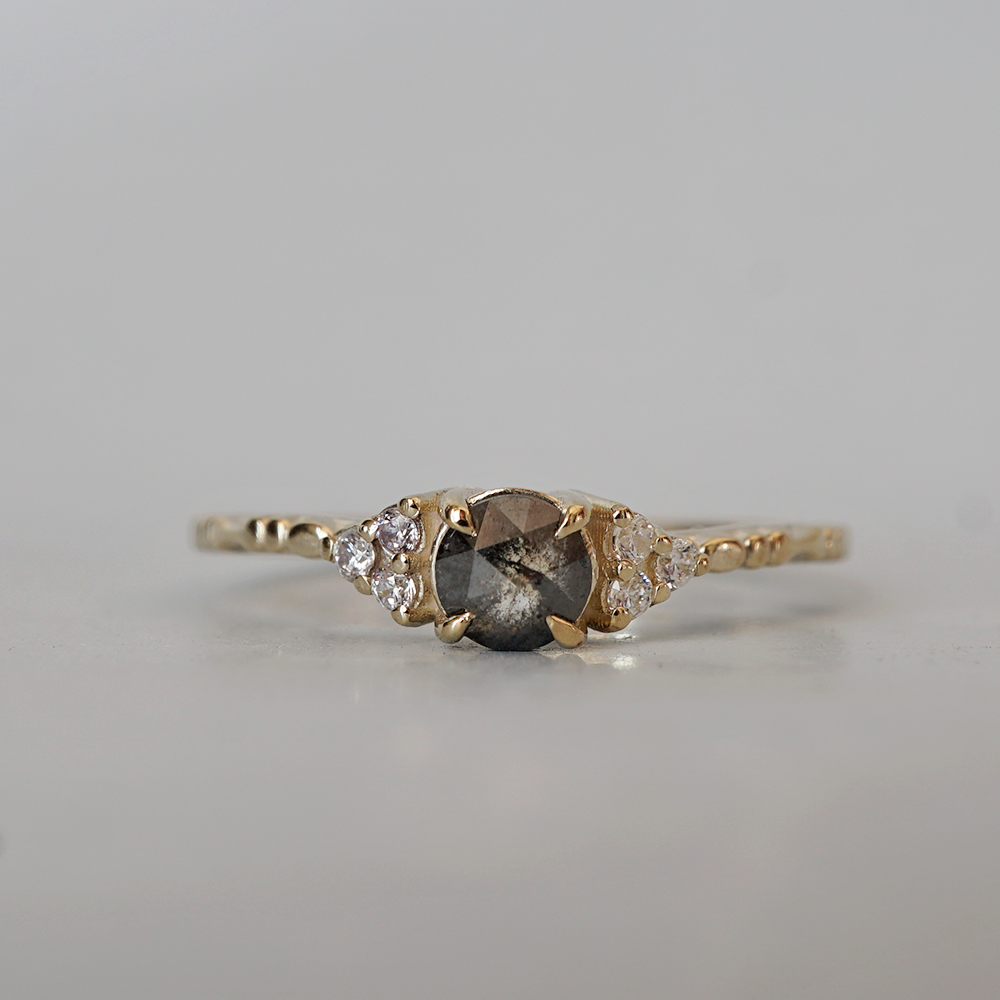 Noir Solstice Salt and Pepper Diamond Ring