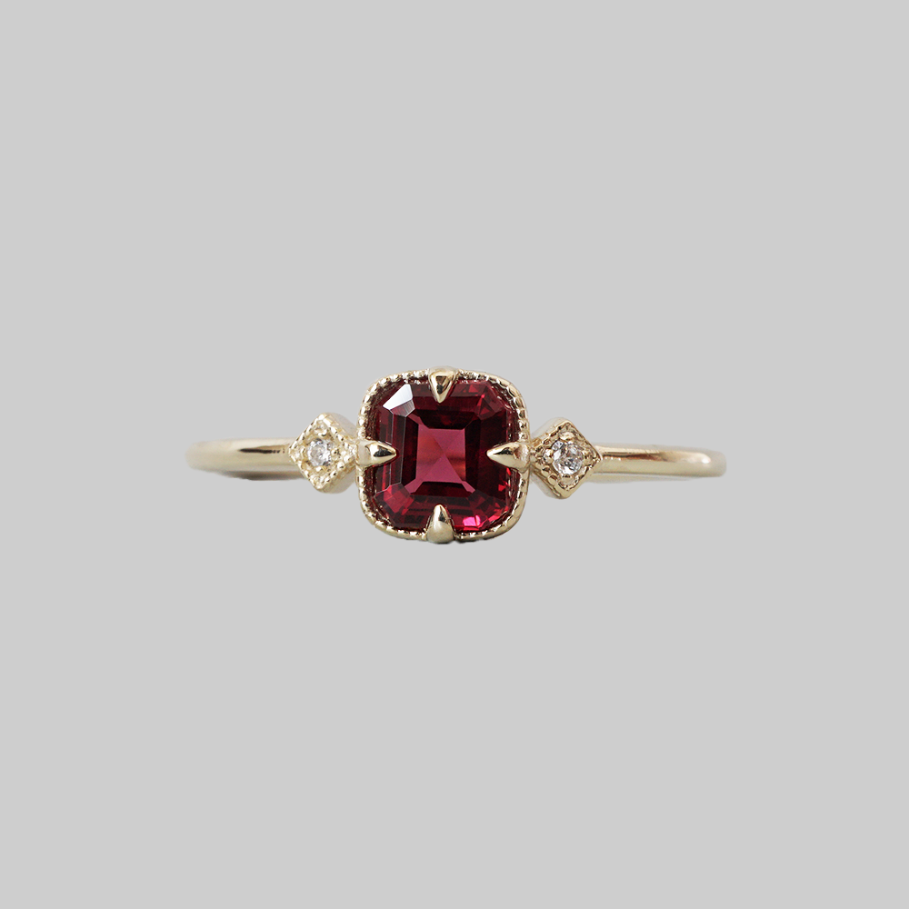 Rouge Reverie Spinel Diamond Ring