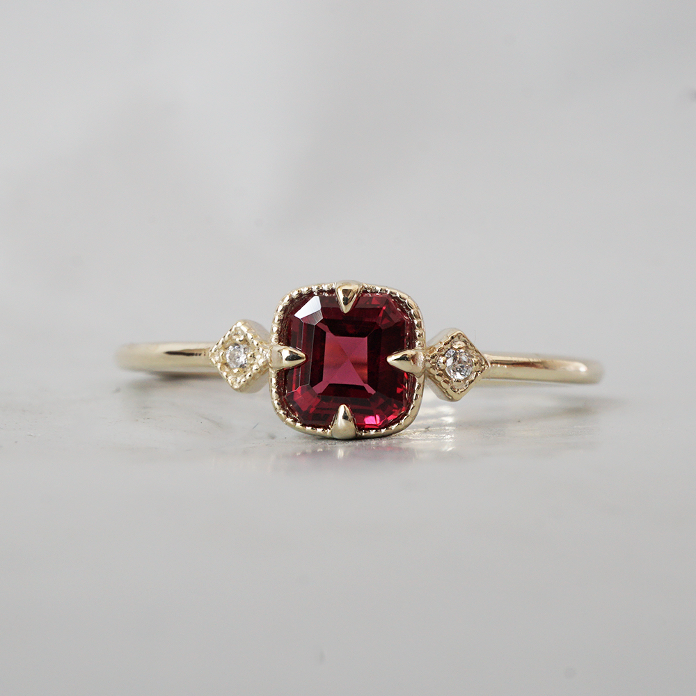 Rouge Reverie Spinel Diamond Ring
