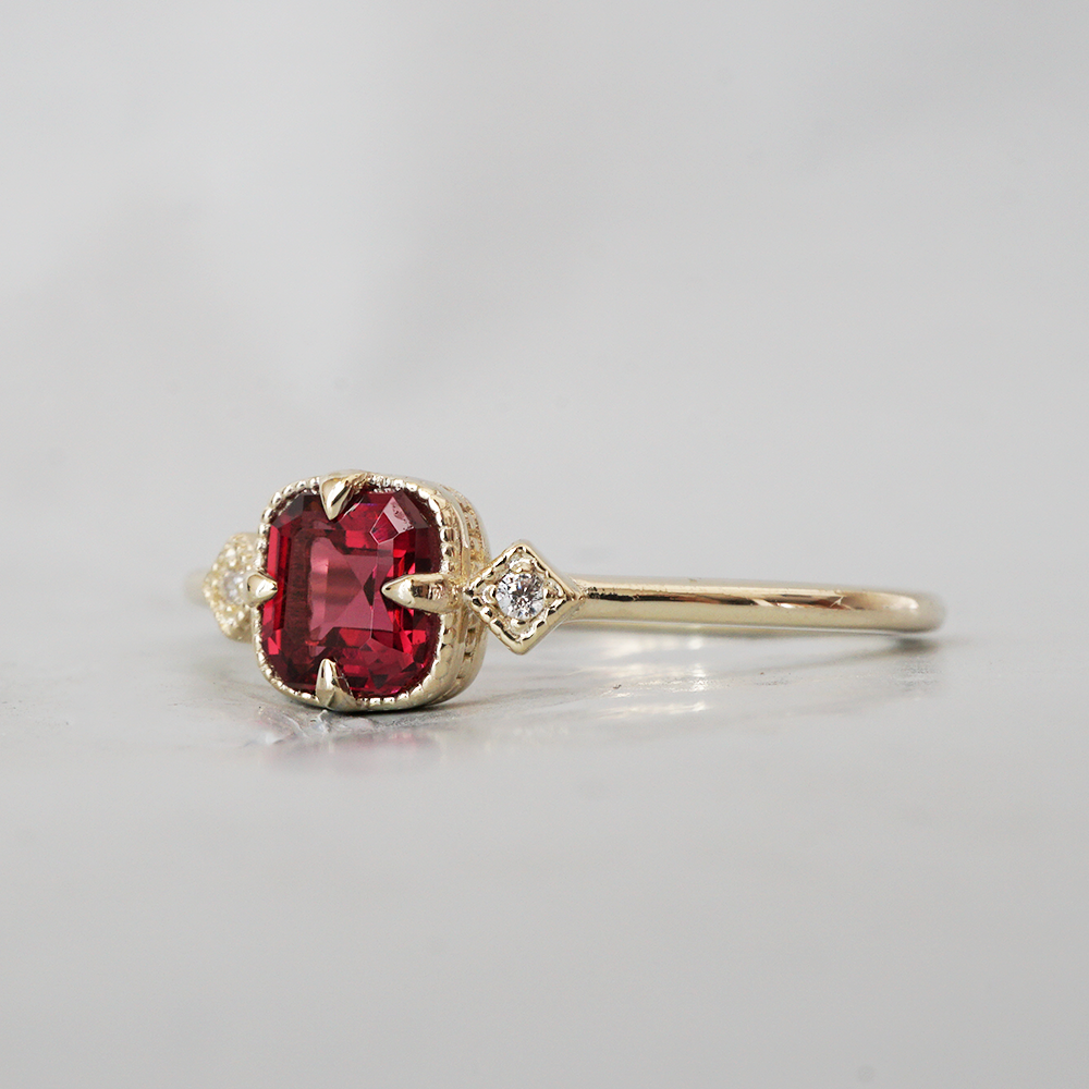 Rouge Reverie Spinel Diamond Ring