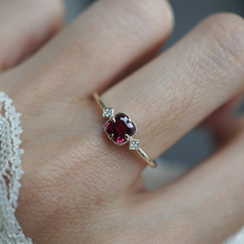 Load image into Gallery viewer, Rouge Reverie Spinel Diamond Ring
