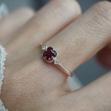 Load image into Gallery viewer, Rouge Reverie Spinel Diamond Ring
