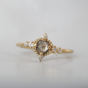 Shadowlight Salt & Pepper Diamond Ring