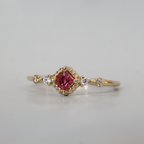 Gilded Orange Sapphire Ring