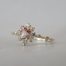 Load image into Gallery viewer, 14kt Tourmaline Blush Stardust Ring
