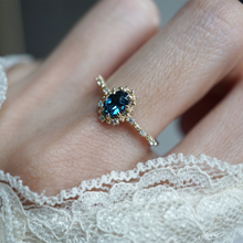 Load image into Gallery viewer, Thalassa Teal Tourmaline Ring

