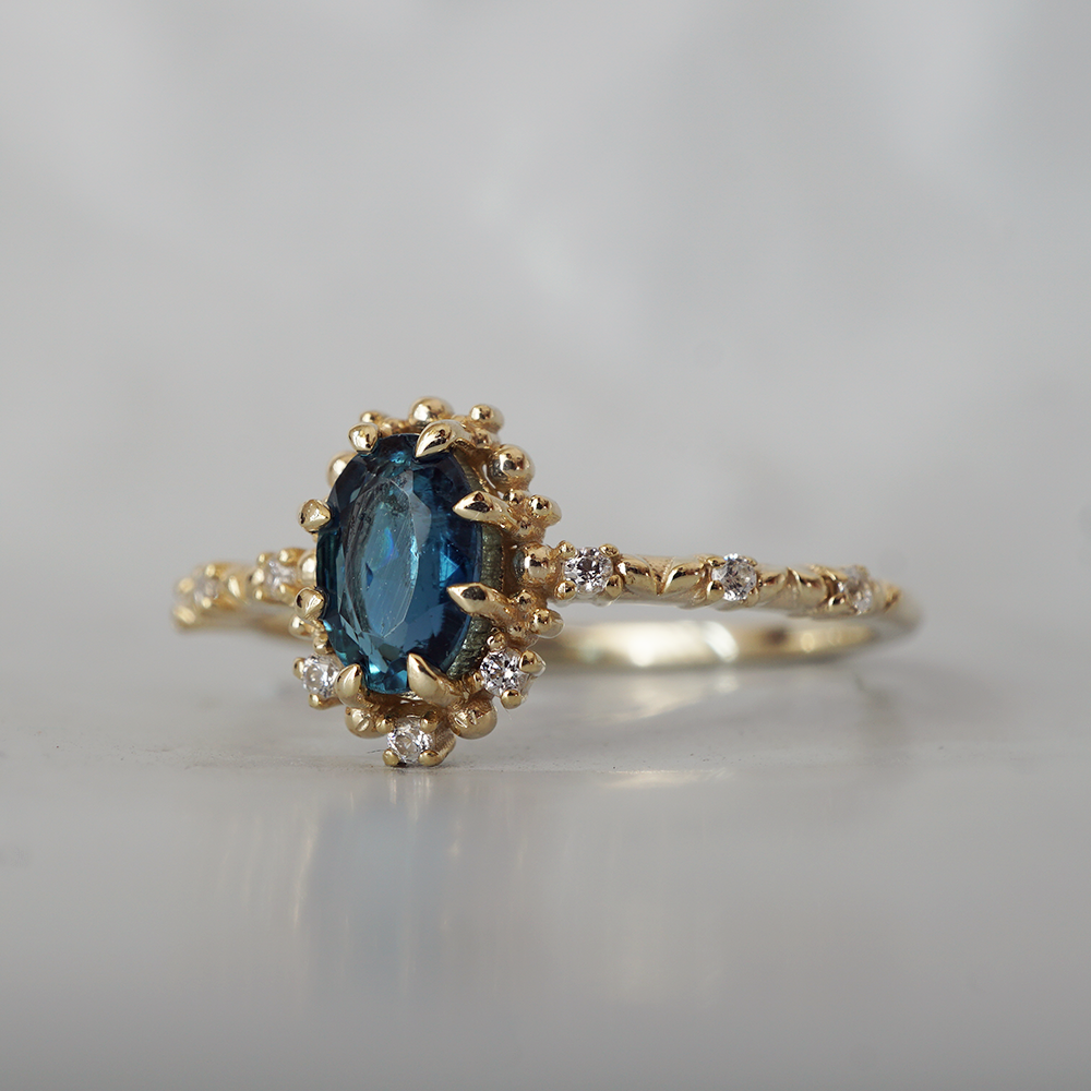 Thalassa Teal Tourmaline Ring