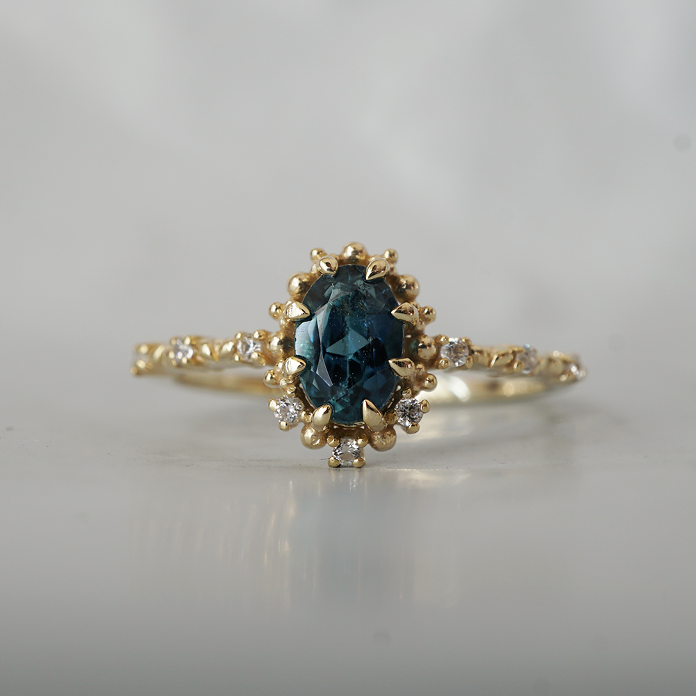 Thalassa Teal Tourmaline Ring