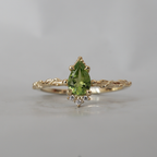 Green Tourmaline Spring Ring