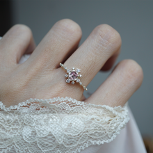 Load image into Gallery viewer, 14kt Tourmaline Blush Stardust Ring
