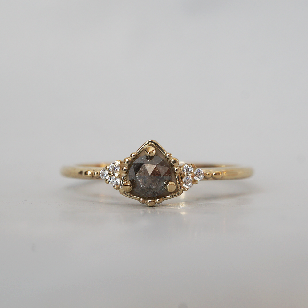 Lunar Dust Salt & Pepper Diamond Ring