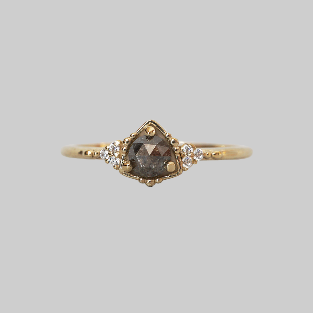 Lunar Dust Salt & Pepper Diamond Ring