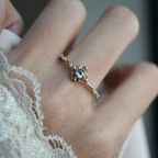 Twilight Petal Bi-Color Sapphire Ring