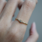 14kt Venetian Dainty Diamond Ring