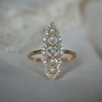 Moonstone Pearl Celestial Ring