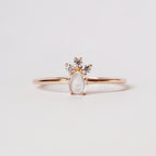 Dainty Moonstone Ring