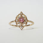 Pink Tourmaline French Ring