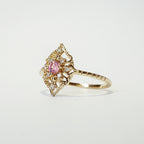 Pink Tourmaline French Ring