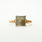 Labradorite Solitaire Ring