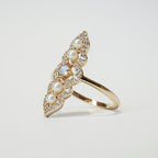 Moonstone Pearl Celestial Ring