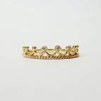 Rainbow Crown Ring Stack Set