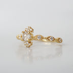 14kt Ethereal Salt and Pepper Diamond Ring