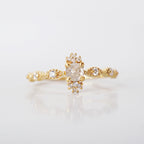14kt Ethereal Salt and Pepper Diamond Ring
