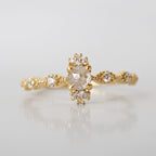 14kt Ethereal Salt and Pepper Diamond Ring