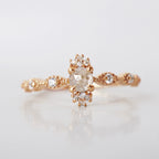 14kt Ethereal Salt and Pepper Diamond Ring