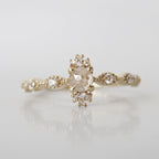 14kt Ethereal Salt and Pepper Diamond Ring