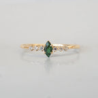14kt Emerald Marquise Lover Ring