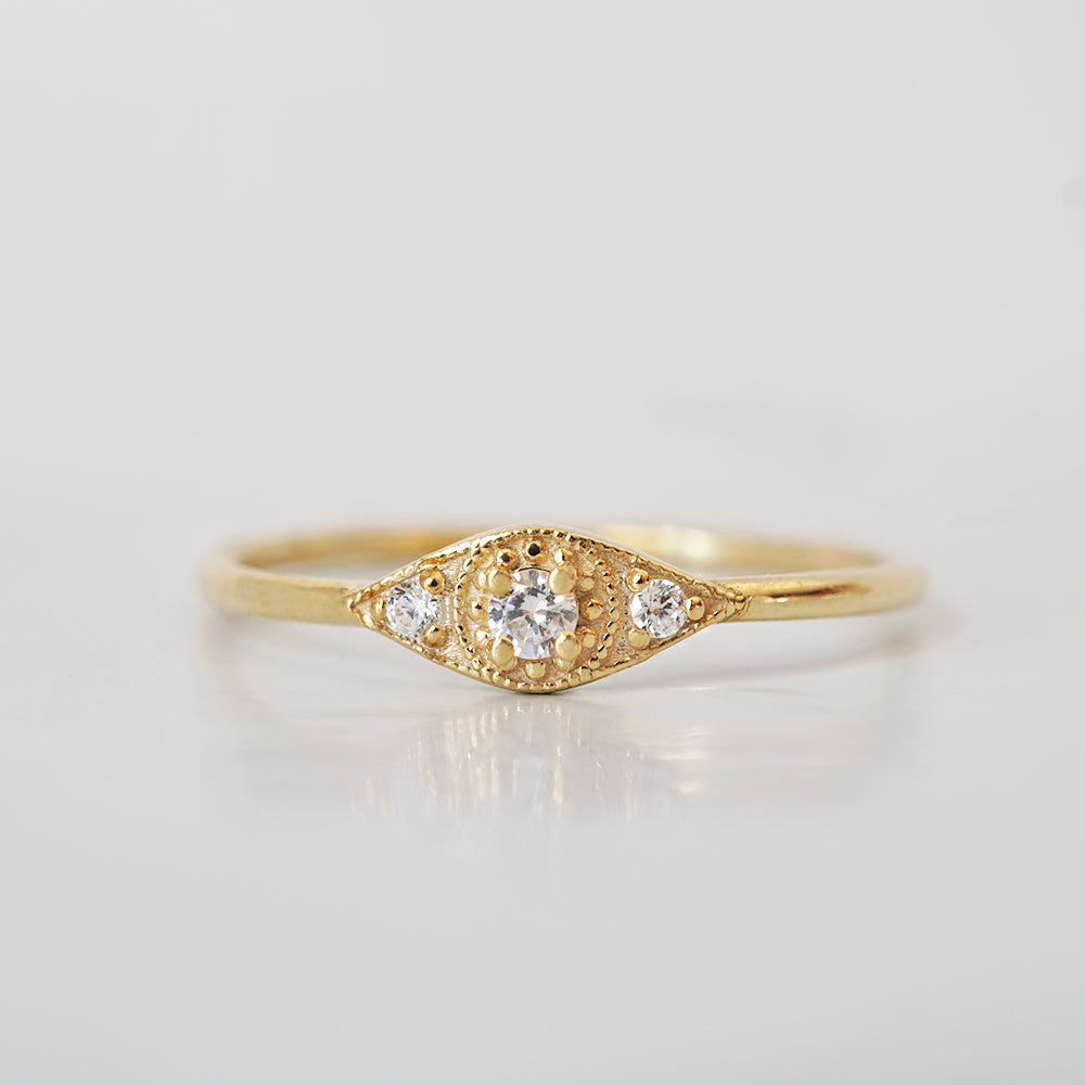 14kt Florence Dainty Diamond Ring