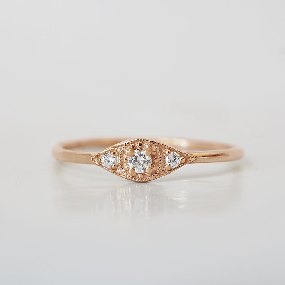 14kt Florence Dainty Diamond Ring