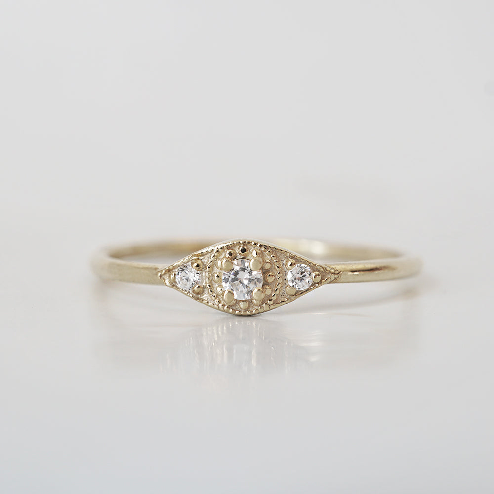 14kt Florence Dainty Diamond Ring