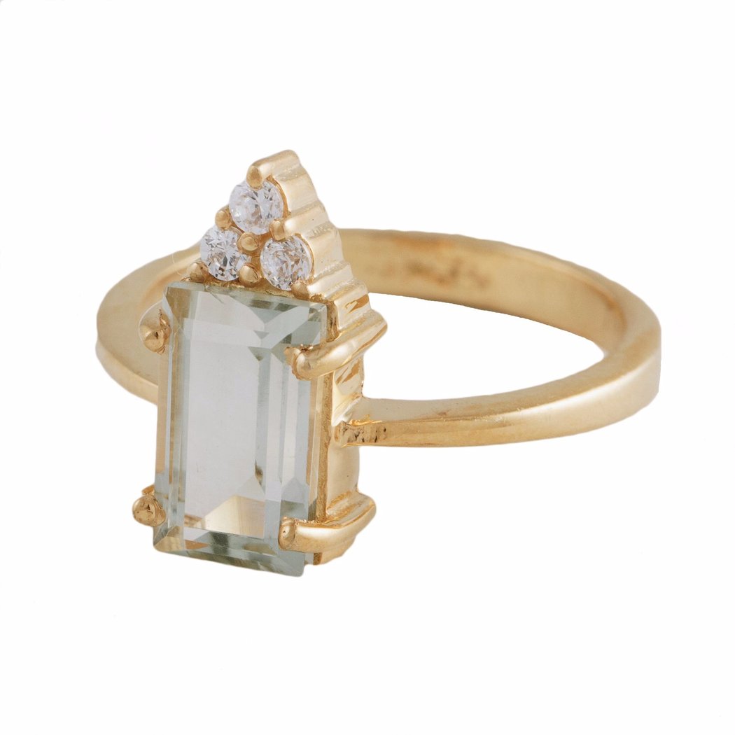 Mireya Green Amethyst Ring