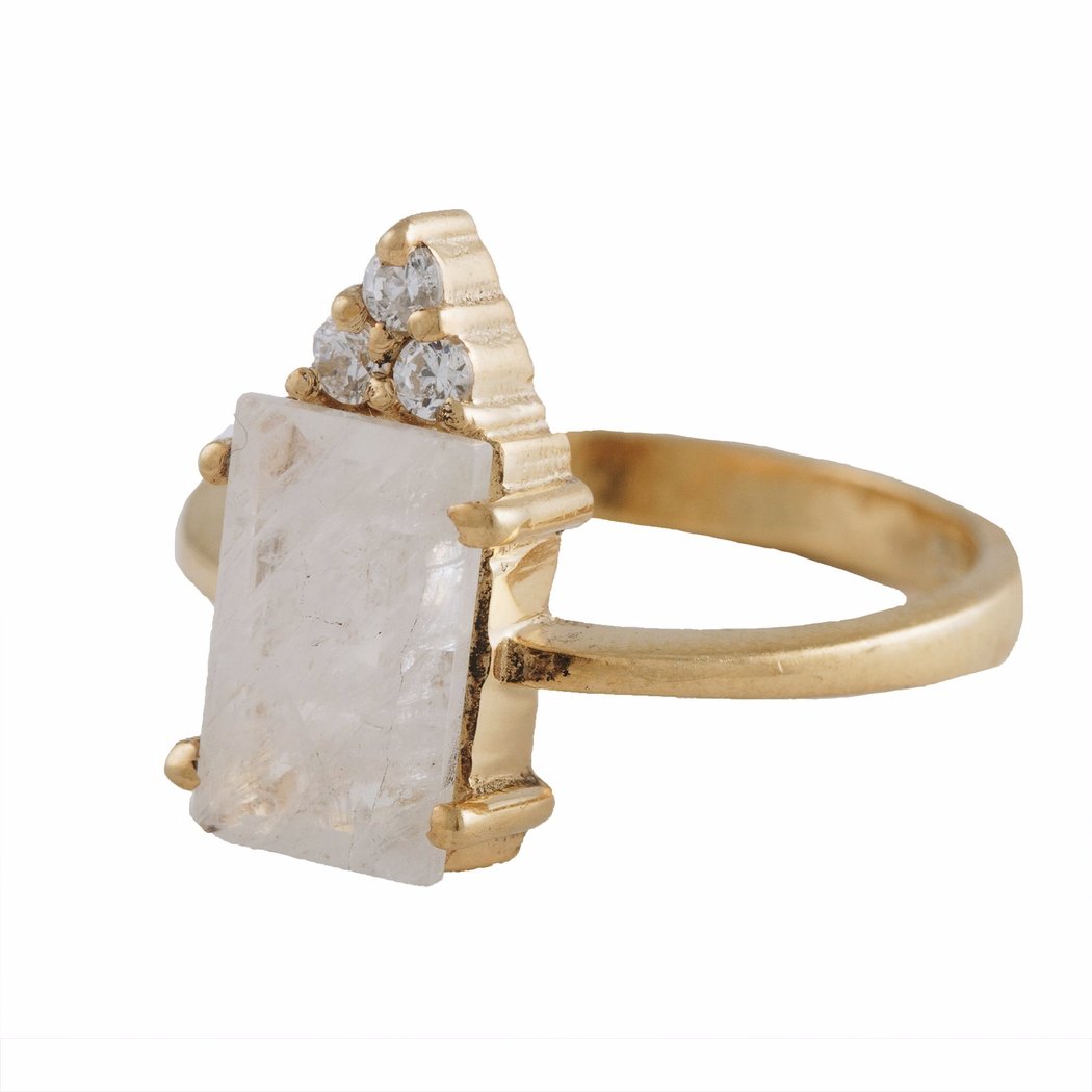 Mireya Moonstone Ring