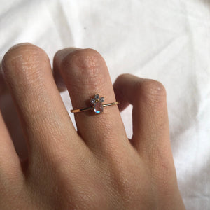 Dainty Moonstone Ring