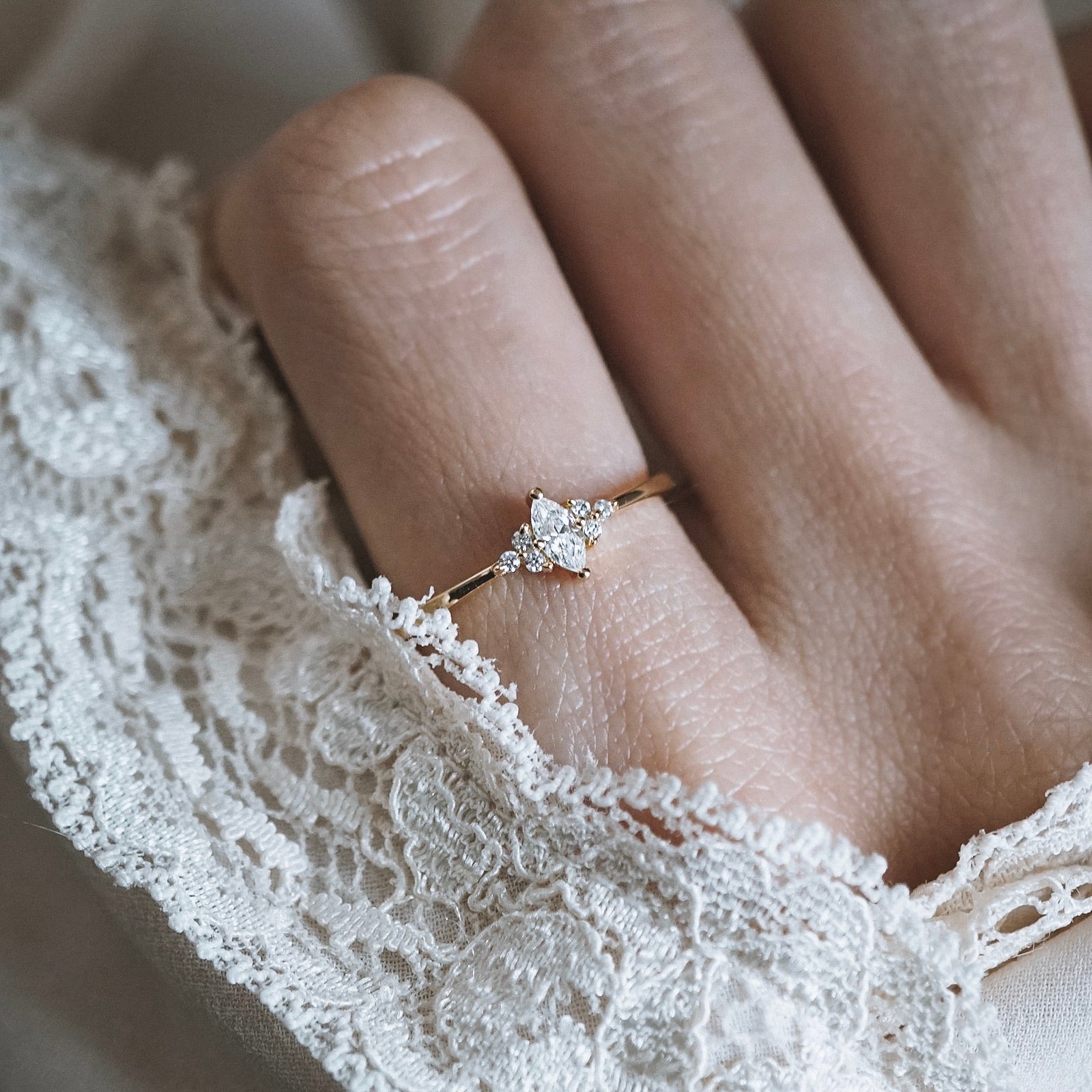 Dainty Marquise Ring