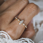 14kt Ethereal Salt and Pepper Diamond Ring