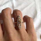 Moonstone Pearl Celestial Ring