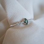 14kt Emerald Marquise Lover Ring