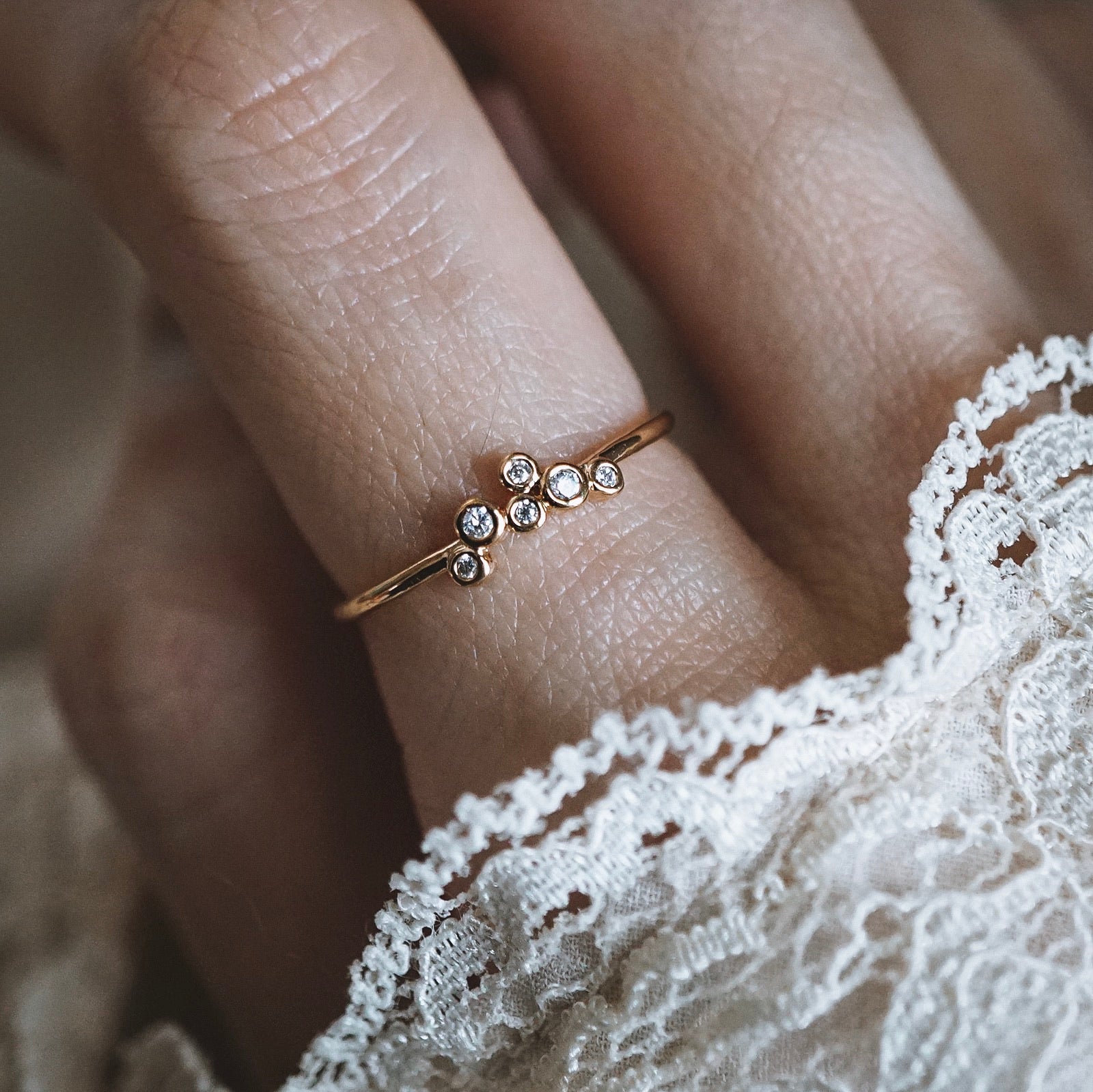 Dainty Cluster Ring