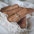 14kt Ethereal Salt and Pepper Diamond Ring