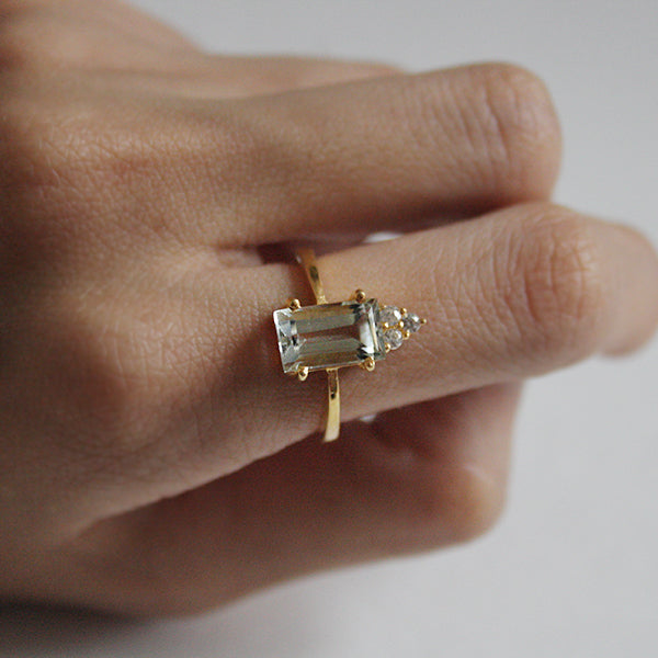 Mireya Green Amethyst Ring